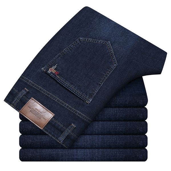 mens jeans autumn stretch cotton business straightleg classic style fashion dark blue denim pants male brand trousers 230710
mens jeans autumn stretch cotton business straightleg classic style fashion dark blue denim pants male brand trousers 230710
