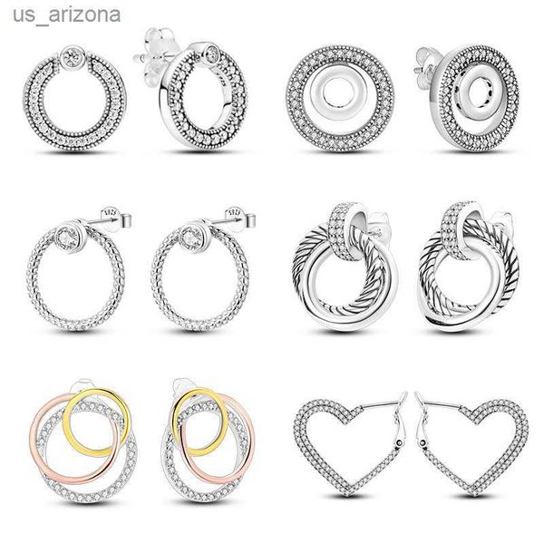 2023 new fashion 925 sterling silver double circle earrings for women shining zircon piercing ear studs fine engagement jewelry l230620, Golden;silver
2023 new fashion 925 sterling silver double circle earrings for women shining zircon piercing ear studs fine engagement jewelry l230620, Golden;silver