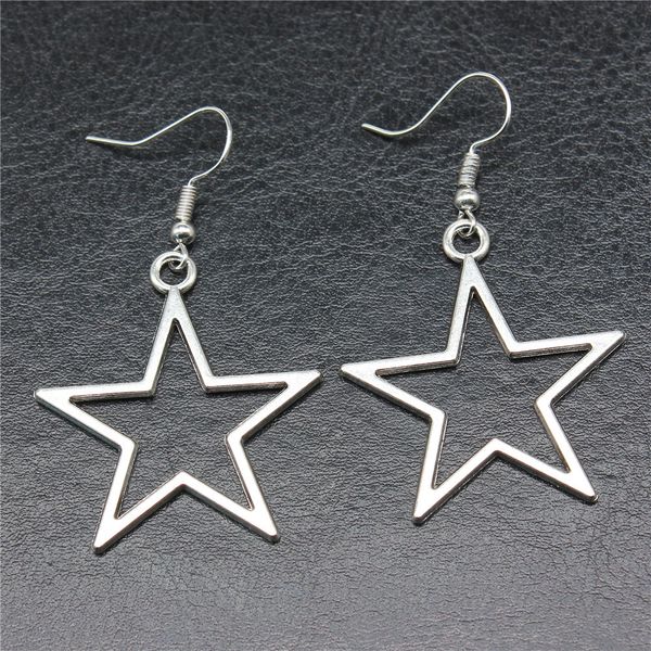 stud fashion handmade simple design antique silver color hollow star pendant earrings women vintage drop 230710, Golden;silver
stud fashion handmade simple design antique silver color hollow star pendant earrings women vintage drop 230710, Golden;silver