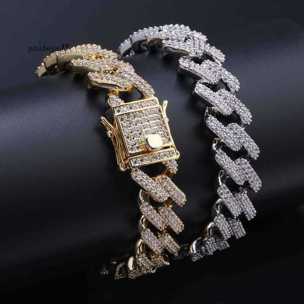18k gold iced out cublic zirconia mens hiphop stone bar cuban chain bracelet rock punk rapper jewelry copper wrist chains for boys gifts, Black
18k gold iced out cublic zirconia mens hiphop stone bar cuban chain bracelet rock punk rapper jewelry copper wrist chains for boys gifts, Black