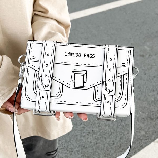 evening bags 2023 creative 2d cartoon box bag novelty small crossbody for women 3d drawing paper comic handbag unique 230710
evening bags 2023 creative 2d cartoon box bag novelty small crossbody for women 3d drawing paper comic handbag unique 230710