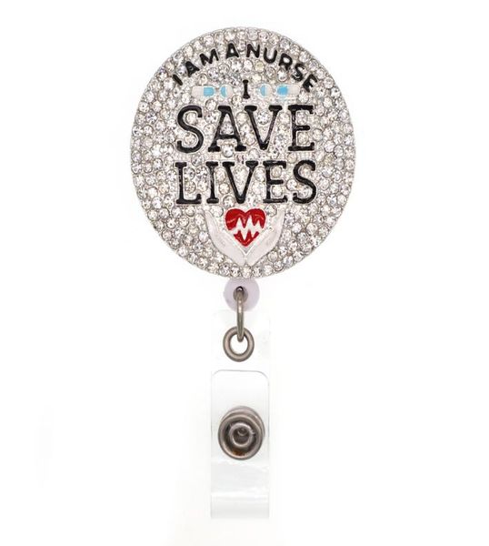10pcslot crystal save lives i am a nurse enamel retractable badge holder2517556, Gray
10pcslot crystal save lives i am a nurse enamel retractable badge holder2517556, Gray