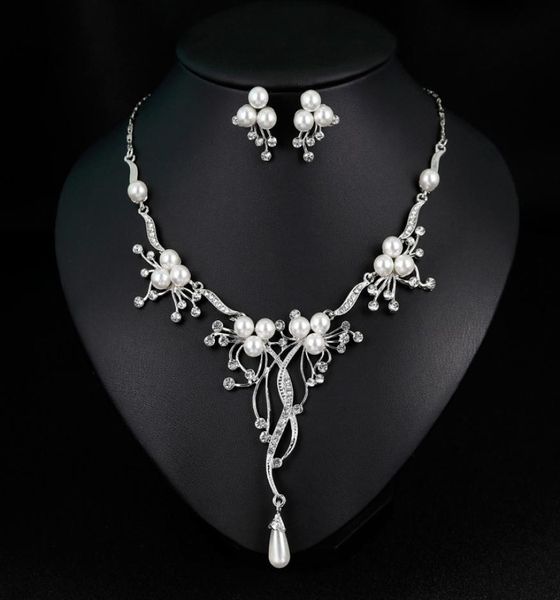 crystal waterdrop pearl earring necklace sets bridal bridesmaid wedding jewelry set for girls women prom party jewellery accessori7422349, Silver
crystal waterdrop pearl earring necklace sets bridal bridesmaid wedding jewelry set for girls women prom party jewellery accessori7422349, Silver