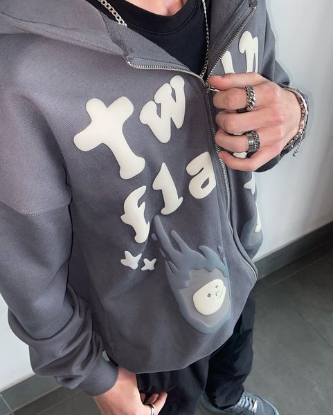 womens hoodies sweatshirts harajuku selling foam print zip hoodies women couples sweatshirt goth streetwear clothing oversized hoodie y2k c, Black
womens hoodies sweatshirts harajuku selling foam print zip hoodies women couples sweatshirt goth streetwear clothing oversized hoodie y2k c, Black