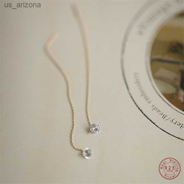 925 sterling silver 14k gold plated ear wires long temperament versatile tassel zircon earrings for women wedding jewelry l230620, Golden;silver
925 sterling silver 14k gold plated ear wires long temperament versatile tassel zircon earrings for women wedding jewelry l230620, Golden;silver