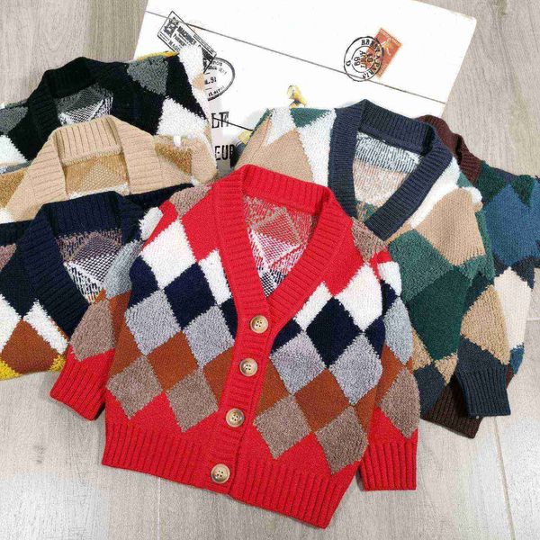 pullover kids jackets spring autumn new baby children's knit cardigan boy girl treasure coat long-sleeved sweater y1024 l230710, Blue 
pullover kids jackets spring autumn new baby children's knit cardigan boy girl treasure coat long-sleeved sweater y1024 l230710, Blue