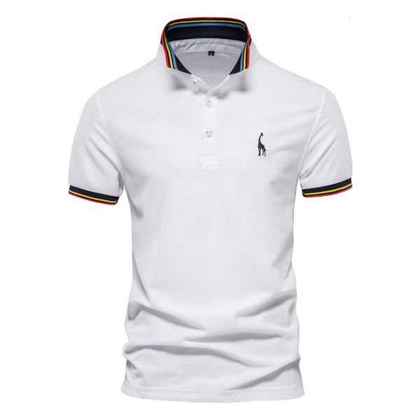 men's polos summer polo t shirt for men embroidery casual short sleeve golf polo shirts homme white ropa hombre clothes men 230710, White;black
men's polos summer polo t shirt for men embroidery casual short sleeve golf polo shirts homme white ropa hombre clothes men 230710, White;black