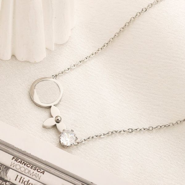 four leaf clover necklace mens designer women jewelry rope chain pendant necklace cross male jewelry jesus pendant designer snake stainless, Silver
four leaf clover necklace mens designer women jewelry rope chain pendant necklace cross male jewelry jesus pendant designer snake stainless, Silver