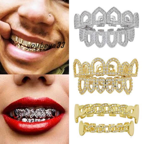 18k gold hip hop full diamond hollow teeth grillz dental iced out fang grills braces tooth cap vampire cosplay rapper jewelry wholesale, Black
18k gold hip hop full diamond hollow teeth grillz dental iced out fang grills braces tooth cap vampire cosplay rapper jewelry wholesale, Black