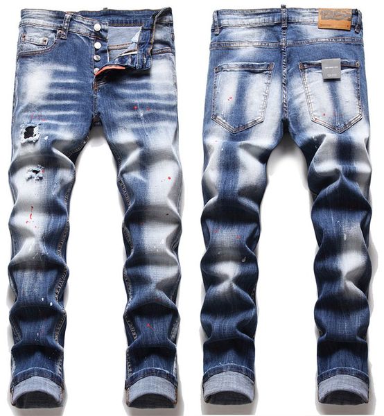 men badge rips stretch black jeans men's fashion slim fit washed motocycle denim pants panelled hip hop trousers #04, Blue
men badge rips stretch black jeans men's fashion slim fit washed motocycle denim pants panelled hip hop trousers #04, Blue