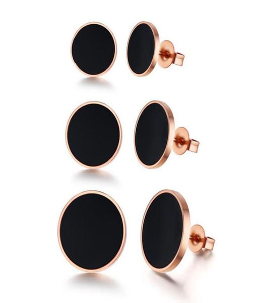 81013mm punk mens black enamel womens stainless steel hypoallergenic rose gold piercing round stud earrings wholesa1271799, Golden;silver
81013mm punk mens black enamel womens stainless steel hypoallergenic rose gold piercing round stud earrings wholesa1271799, Golden;silver