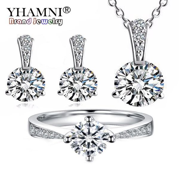 yhamni yhamni 925 sterling silver jewelry sets 6mm 1 ct cz diamant necklace earrings set bridal jewelry sets for women tzp0171957831, Slivery;golden
yhamni yhamni 925 sterling silver jewelry sets 6mm 1 ct cz diamant necklace earrings set bridal jewelry sets for women tzp0171957831, Slivery;golden