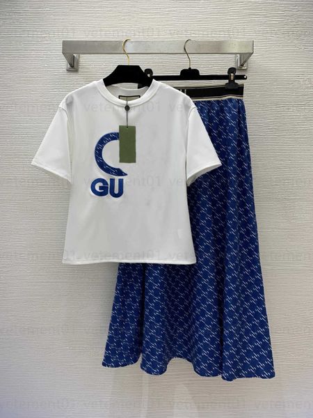 summer t shirt two piece set chinese dress suit embroidered logo short sleeved tee shirts old flower print stretch high waist long half skir, White
summer t shirt two piece set chinese dress suit embroidered logo short sleeved tee shirts old flower print stretch high waist long half skir, White