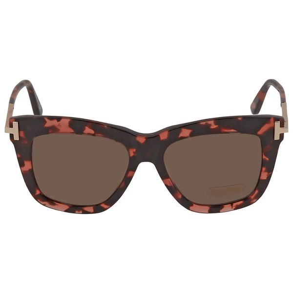 brown square ladies sunglasses ft0822 56e 52, White;black