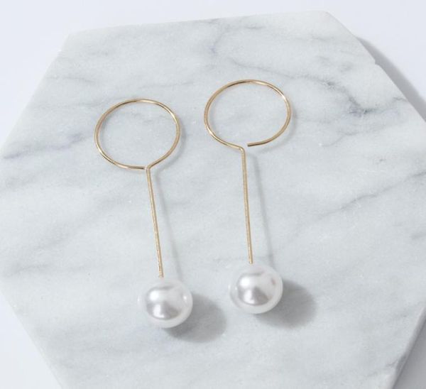 e197 korean style pearl earrings celebrity wind long pearl circle tassel earrings simple lady2116483, Golden;silver
e197 korean style pearl earrings celebrity wind long pearl circle tassel earrings simple lady2116483, Golden;silver