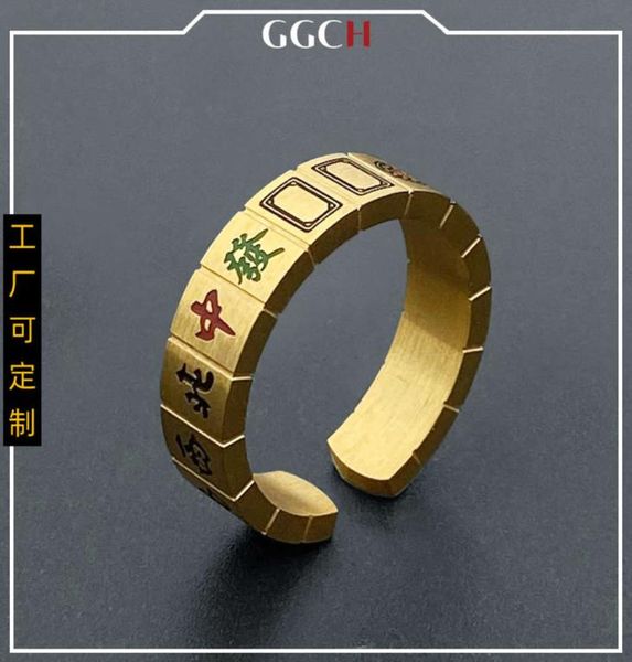 thirteen yao mahjong creative fashion titanium steel open ring men039s and women039s trend personality versatile ring jewelr5523643, Black
thirteen yao mahjong creative fashion titanium steel open ring men039s and women039s trend personality versatile ring jewelr5523643, Black