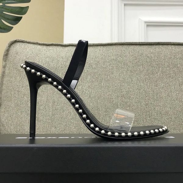 women metal beads embellished stiletto 100mm high heels sandals slippers sky-high heel for women summer wedding luxury designer shoes beadin, Black
women metal beads embellished stiletto 100mm high heels sandals slippers sky-high heel for women summer wedding luxury designer shoes beadin, Black