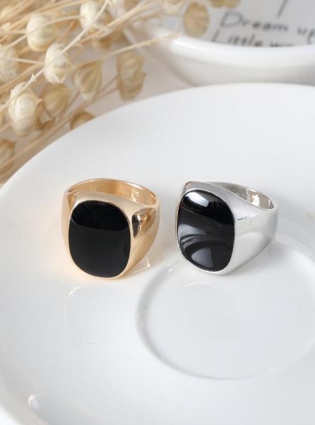 new fashion size 712 vintage classic goldsilver color mens jewelry enamel black rings for men a47203564344, Golden;silver
new fashion size 712 vintage classic goldsilver color mens jewelry enamel black rings for men a47203564344, Golden;silver