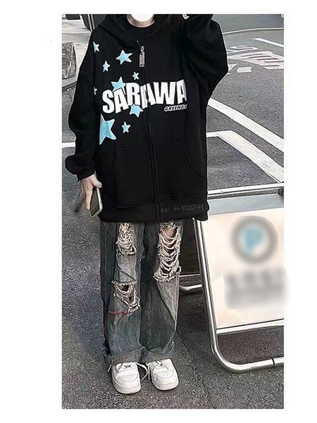 womens hoodies sweatshirts zip up oversized star graphics print women american retro graphic vintage streetwear kawaii clothes 230710, Black
womens hoodies sweatshirts zip up oversized star graphics print women american retro graphic vintage streetwear kawaii clothes 230710, Black