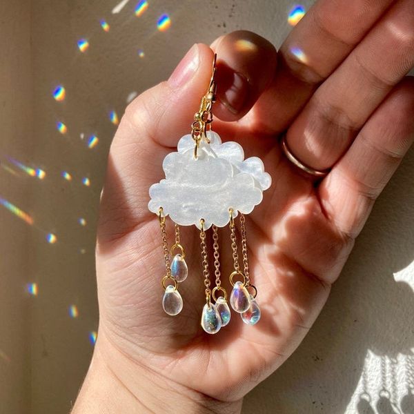 stud bohemian cloud charm earrings for woman girl fashion wedding party jewelry accessories gift sweet acrylic raindrop earring 230710, Golden;silver
stud bohemian cloud charm earrings for woman girl fashion wedding party jewelry accessories gift sweet acrylic raindrop earring 230710, Golden;silver