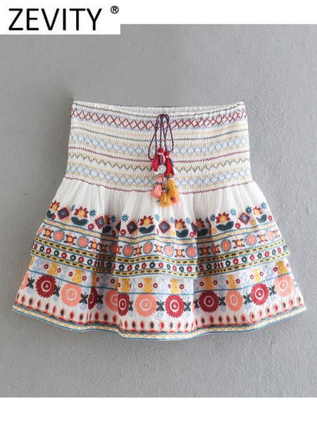 skirts zevity women fashion floral embroidery tassel tie ruffles mini skirt faldas mujer lady chic elastic a line vestidos qun1777 230710, Black
skirts zevity women fashion floral embroidery tassel tie ruffles mini skirt faldas mujer lady chic elastic a line vestidos qun1777 230710, Black