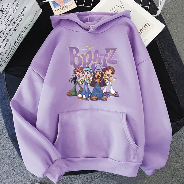 men's hoodies sweatshirts bratz hoodie women's sweatshirt casual pullover thick bratz clothes men sudadera japanese streetwear pur, Black
men's hoodies sweatshirts bratz hoodie women's sweatshirt casual pullover thick bratz clothes men sudadera japanese streetwear pur, Black