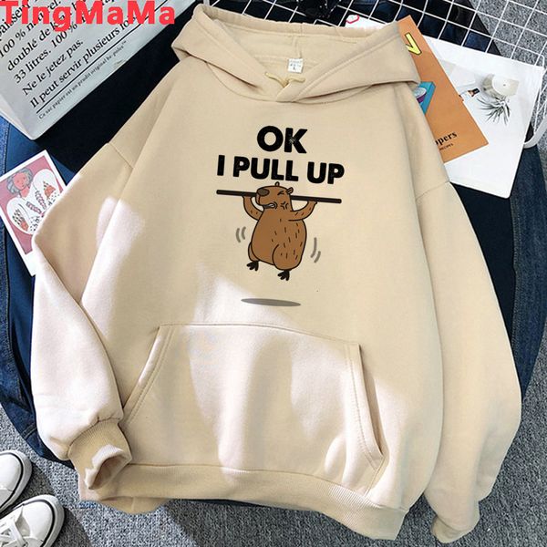 men's hoodies sweatshirts capibara men y2k aesthetic streetwear winter fleece clothes hood graphic funny capybara male 230710, Black
men's hoodies sweatshirts capibara men y2k aesthetic streetwear winter fleece clothes hood graphic funny capybara male 230710, Black