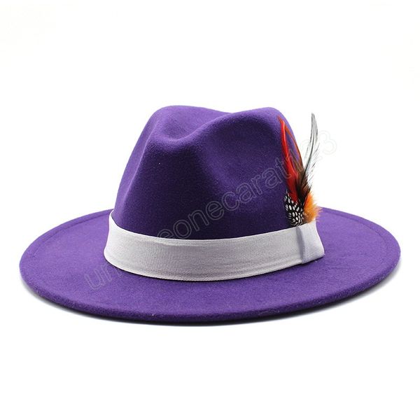 women men wool fedora hat with feather ribbon gentleman elegant lady winter autumn wide brim jazz church godfather sombrero cap, Blue;gray
women men wool fedora hat with feather ribbon gentleman elegant lady winter autumn wide brim jazz church godfather sombrero cap, Blue;gray