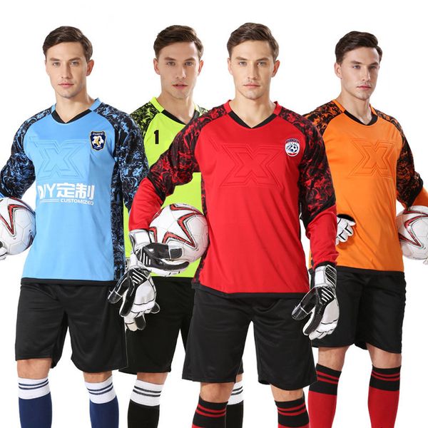 men's tracksuits men football goalkeeper uniform boy soccer goalkeeper jersey doorkeepers long sleeve protective sponge goalkeeper clot, Gray
men's tracksuits men football goalkeeper uniform boy soccer goalkeeper jersey doorkeepers long sleeve protective sponge goalkeeper clot, Gray