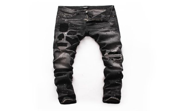 2020 jeans mens brand designer men denim jeans embroidery pants fashion clothes luxury ripped jeans mens pants5709440, Blue
2020 jeans mens brand designer men denim jeans embroidery pants fashion clothes luxury ripped jeans mens pants5709440, Blue