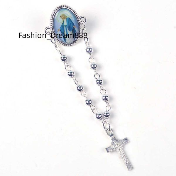 religious style blessed mother rosary lapel pin small silver beads rosary brooch pin, Gray
religious style blessed mother rosary lapel pin small silver beads rosary brooch pin, Gray