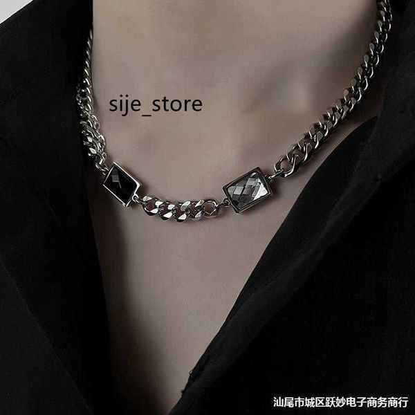 strands strings titanium steel necklace for men trendy niche high-end sense chain for hip-hop men clavicle chain for high street accessories, Black
strands strings titanium steel necklace for men trendy niche high-end sense chain for hip-hop men clavicle chain for high street accessories, Black