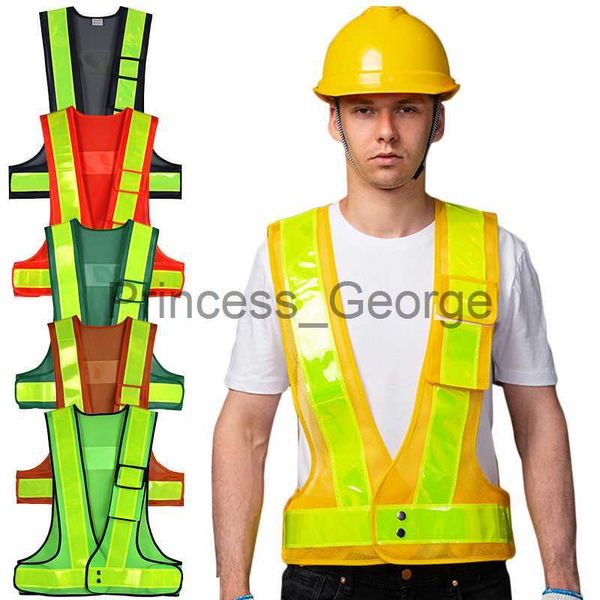 others apparel high visibility reflective safety vest pocket v shaped workwear traffic waistcoat night work security running cycling mesh ve, Black;white
others apparel high visibility reflective safety vest pocket v shaped workwear traffic waistcoat night work security running cycling mesh ve, Black;white