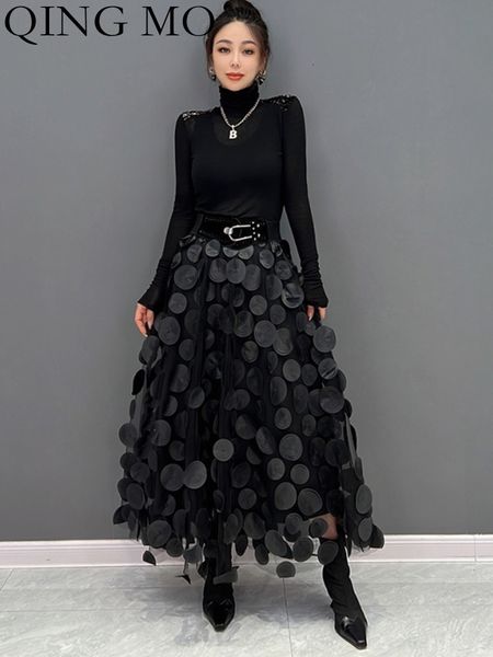 skirts qing mo polka dot women skirt black 2023 spring summer korean fashion trend patchwork mesh streetwear dress zx016 230710
skirts qing mo polka dot women skirt black 2023 spring summer korean fashion trend patchwork mesh streetwear dress zx016 230710