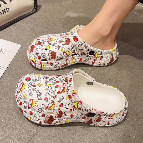 sandals women's beach slippers cute cartoon decorative hole shoes anti slip thick shoes women's flat garden diy slippers 230711, Black
sandals women's beach slippers cute cartoon decorative hole shoes anti slip thick shoes women's flat garden diy slippers 230711, Black