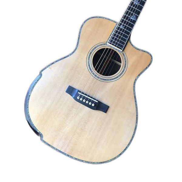 2023 40 "full solid wood high configuration abalone bay inlaid acoustic acoustic guitar
2023 40 "full solid wood high configuration abalone bay inlaid acoustic acoustic guitar