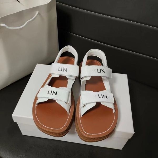 fashion designer cowhide thick sole sandals women's casual sandals embroidered letter slippers slide show summer beach women's sho, Black
fashion designer cowhide thick sole sandals women's casual sandals embroidered letter slippers slide show summer beach women's sho, Black
