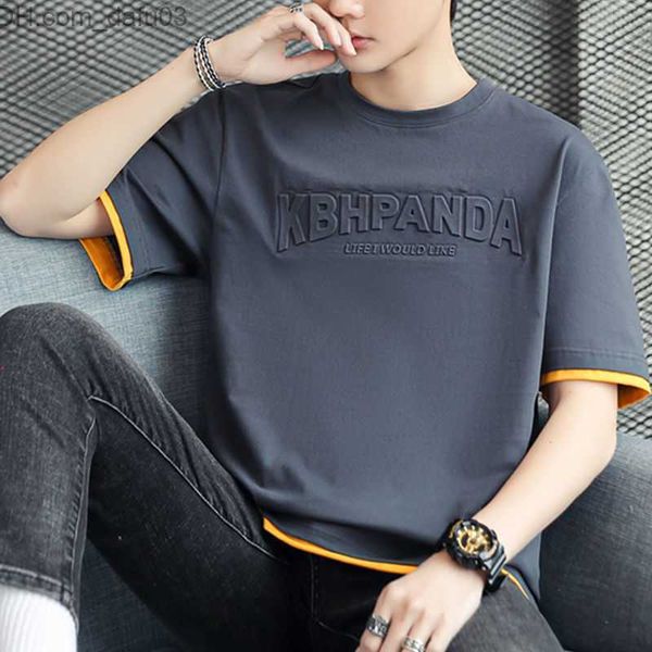 men's t-shirts fashion o-neck spliced letter short sleeve t-shirt men's clothing 2023 spring new oversized casual pullovers korean, White;black
men's t-shirts fashion o-neck spliced letter short sleeve t-shirt men's clothing 2023 spring new oversized casual pullovers korean, White;black