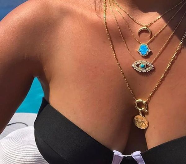 18k gold plated turkish evil eye necklace lucky girl gift baguette cubic zirconia turquoise geomstone evil eye jewelry3690704, Silver
18k gold plated turkish evil eye necklace lucky girl gift baguette cubic zirconia turquoise geomstone evil eye jewelry3690704, Silver