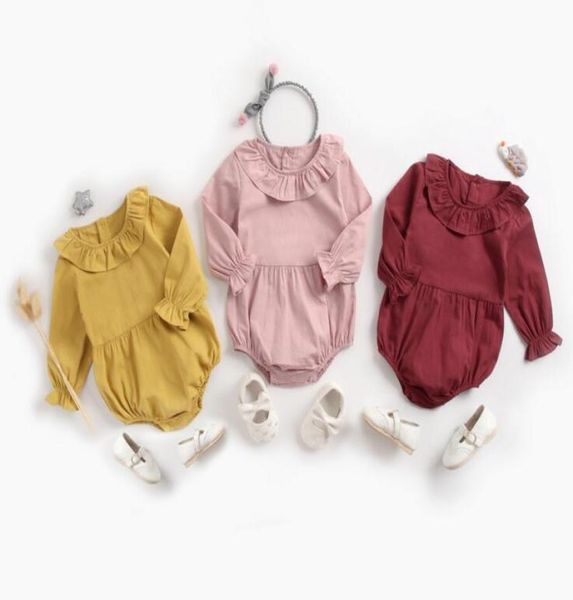 ins baby clothing spring fall 100 cotton romper ruffle collar solid color long sleeve girl romper baby cuasual clothing9810681, Blue
ins baby clothing spring fall 100 cotton romper ruffle collar solid color long sleeve girl romper baby cuasual clothing9810681, Blue