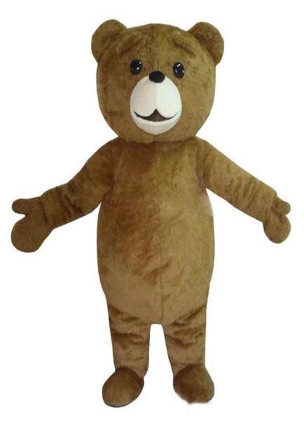 2018 ted costume teddy bear mascot costume shpping3678498, Red;yellow