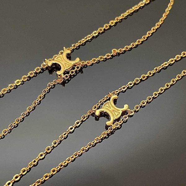 new celi double layered arc de triomphe necklace pendant saijia bracelet french ins gold plated collar chain, Silver
new celi double layered arc de triomphe necklace pendant saijia bracelet french ins gold plated collar chain, Silver