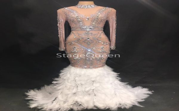 women stage sparkly crystals see through mesh feather dress birthday celebrate s dress fringes costume dance dress ds dj outfit4667904, Black;red
women stage sparkly crystals see through mesh feather dress birthday celebrate s dress fringes costume dance dress ds dj outfit4667904, Black;red