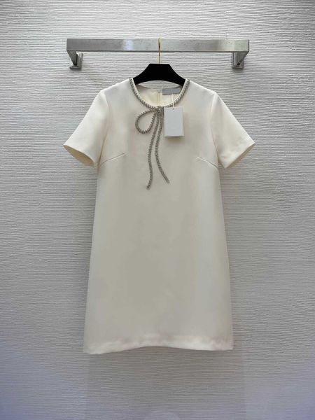23ss summer dresses women dress womens designer clothing sweet bow tied beads with diamonds small a version versatile slim short sleeve dres, Black;gray
23ss summer dresses women dress womens designer clothing sweet bow tied beads with diamonds small a version versatile slim short sleeve dres, Black;gray