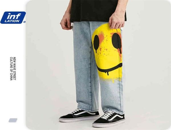 inflation men039s stretch loose fit jeans denim pants streetwear blue with smile face 3091s20 2103302460485
inflation men039s stretch loose fit jeans denim pants streetwear blue with smile face 3091s20 2103302460485