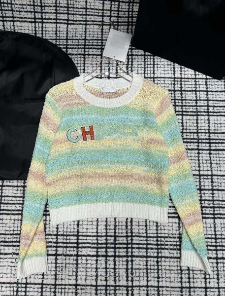 designer sweater womens clothes rainbow color knitwear fashionable old worn holes design round neck long sleeve streetwear designers women 5, White;black
designer sweater womens clothes rainbow color knitwear fashionable old worn holes design round neck long sleeve streetwear designers women 5, White;black