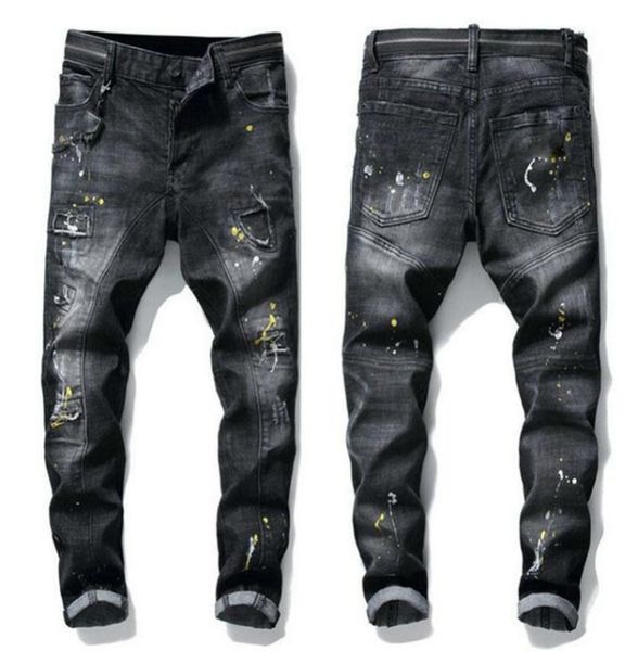 mens rips stretch black jeans fashion slim fit washed motocycle denim pants panelled hip hop trousers slimfit elastic trousers eb8041872, Blue
mens rips stretch black jeans fashion slim fit washed motocycle denim pants panelled hip hop trousers slimfit elastic trousers eb8041872, Blue