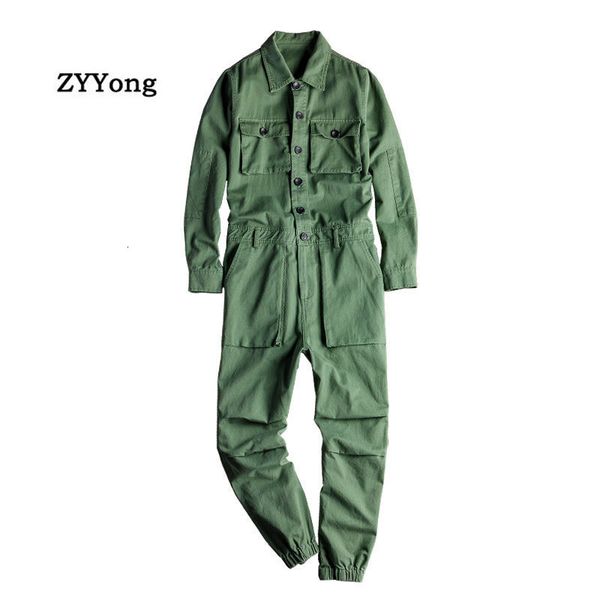 men s pants jumpsuit long sleeve lapel beam feet cotton overalls hip hop streetwear loose cargo green black freight trousers 230711
men s pants jumpsuit long sleeve lapel beam feet cotton overalls hip hop streetwear loose cargo green black freight trousers 230711