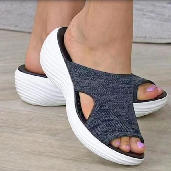 slippers women open toe casual breathable outdoor beach platform sandals plus size solid color wedges shoes sandalias 230711, Black
slippers women open toe casual breathable outdoor beach platform sandals plus size solid color wedges shoes sandalias 230711, Black