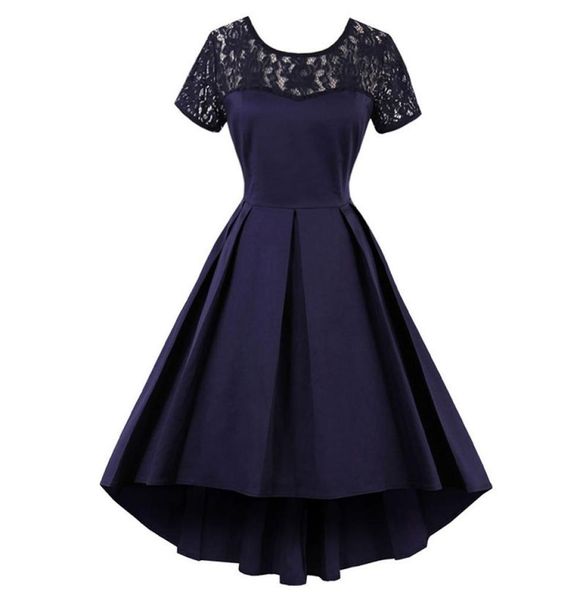 women vintage 1950s 60s dresses elegant ball gown short sleeve female retro party midcalf solid asymmetrical dresses s to 4xl dk31992170, White;black
women vintage 1950s 60s dresses elegant ball gown short sleeve female retro party midcalf solid asymmetrical dresses s to 4xl dk31992170, White;black